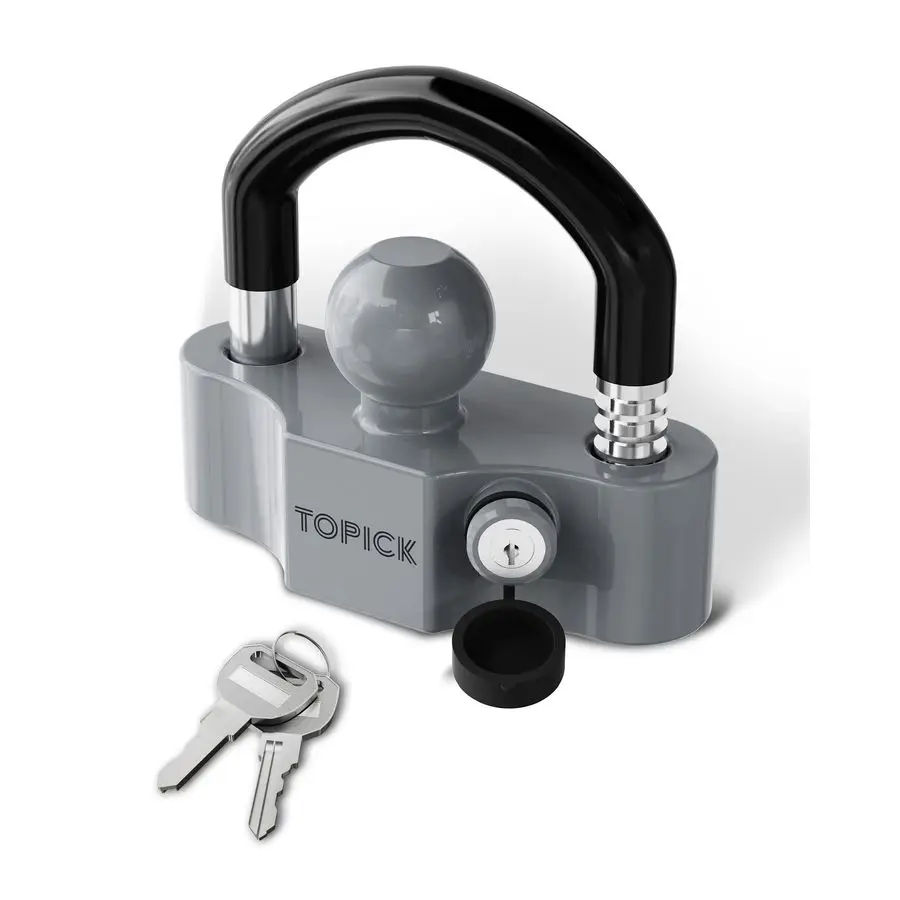 

Усиленный замок для прицепного устройства с U-образным болтом с ПВХ-покрытием, универсальный для прицепных устройств 17/8, 2/25, 16, противоугонная защита для автодомов