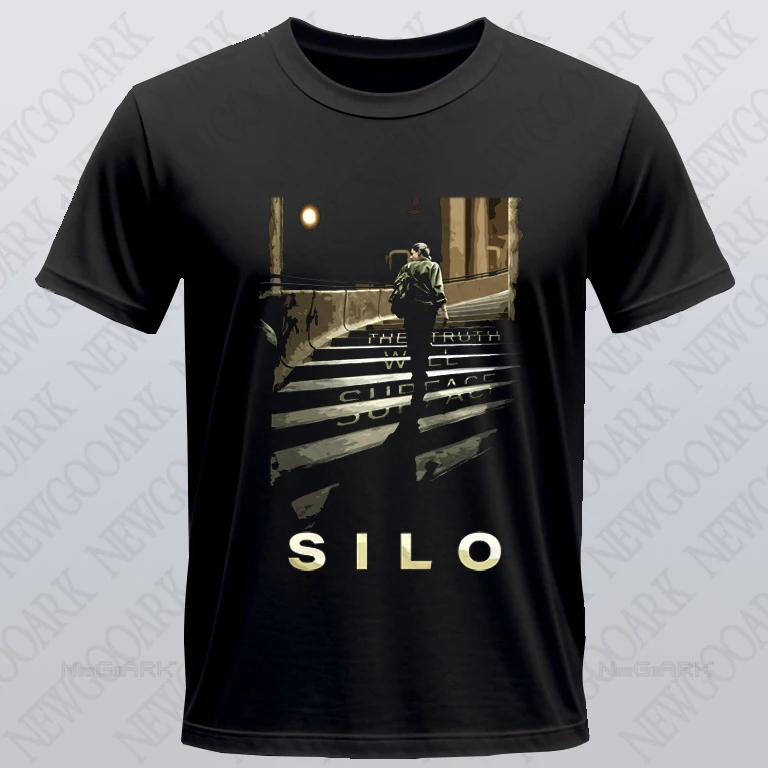 Silo Season 2 TV Cotton Mens Clothing Graphic T Shirts Unisex Comfort Cotton Vintage Men Women Streetwear Tees Short Sleeve