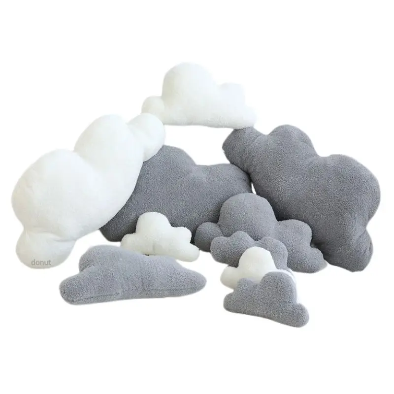 

S/M/L Size Cute Soft Cloud Shaped Pillow Cushion Stuffed Cloud Plush Toy Bedding for Baby Room Home Decoration Birthday Gift