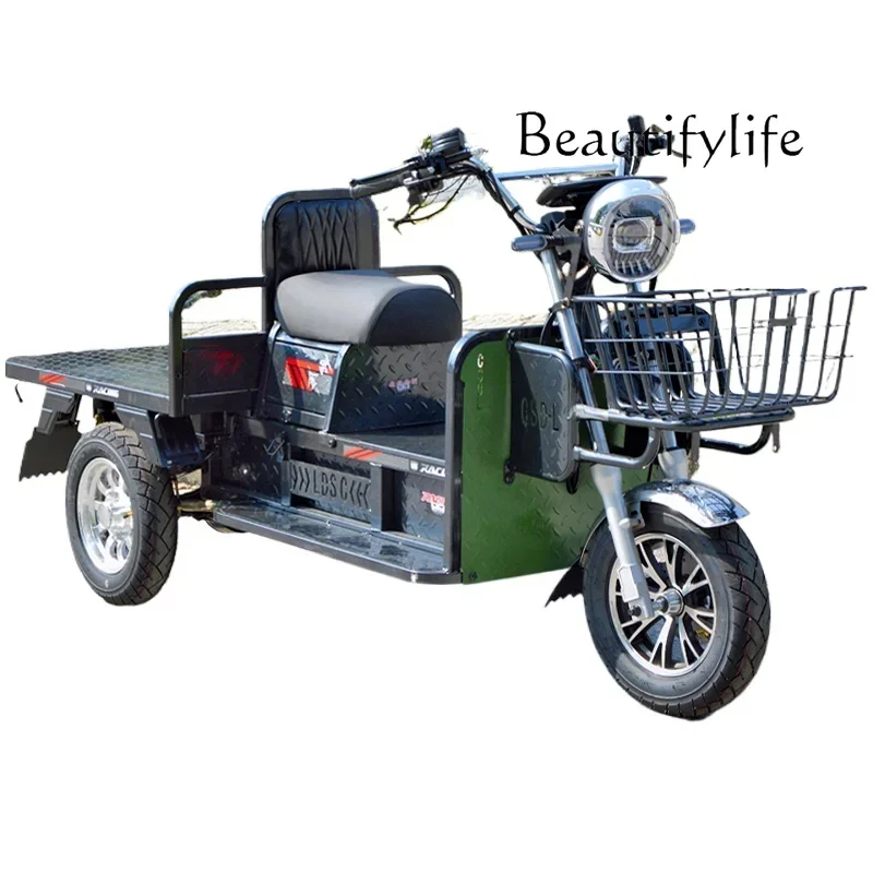 New 72V Load ElectricTrolley Household Agricultural Lithium Battery Stall Car