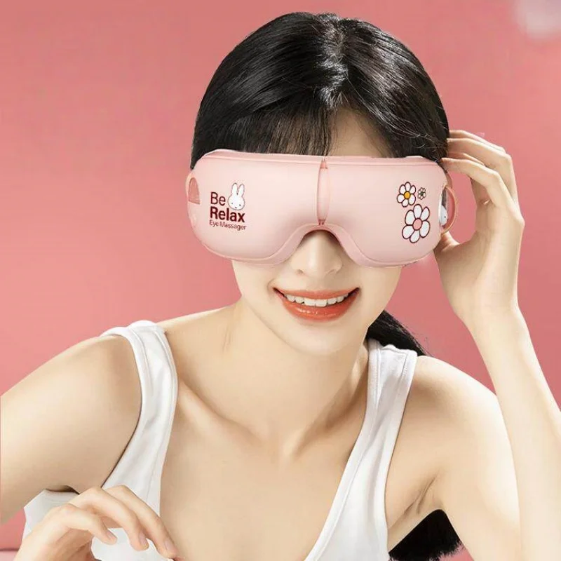 

Miffy Eye Massage Device Dryness Hot Compress Care Smart Eyeshade Moisturizing Eye Mask Collectible Series Gift Ornaments