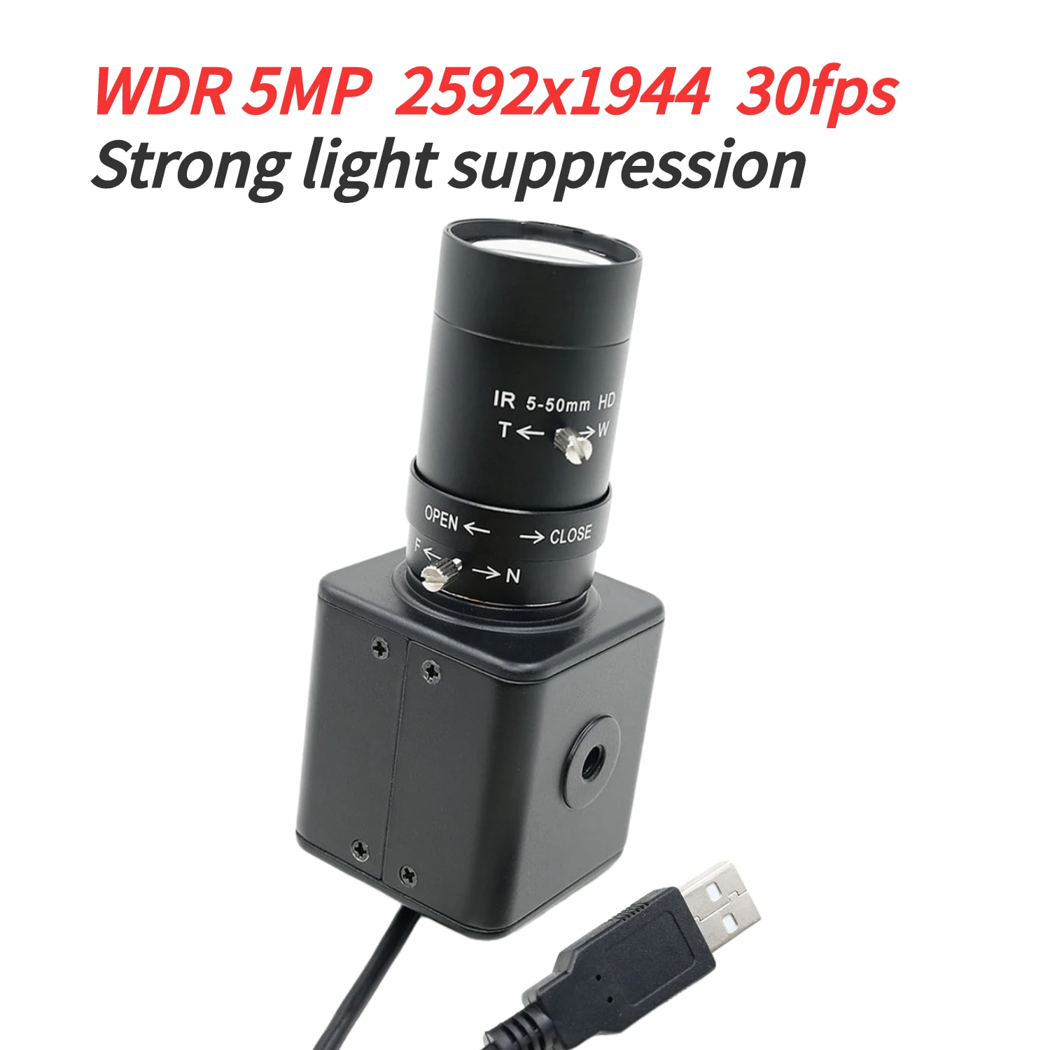 Широкодинамическая 5MP USB-камера WDR для видеозаписи