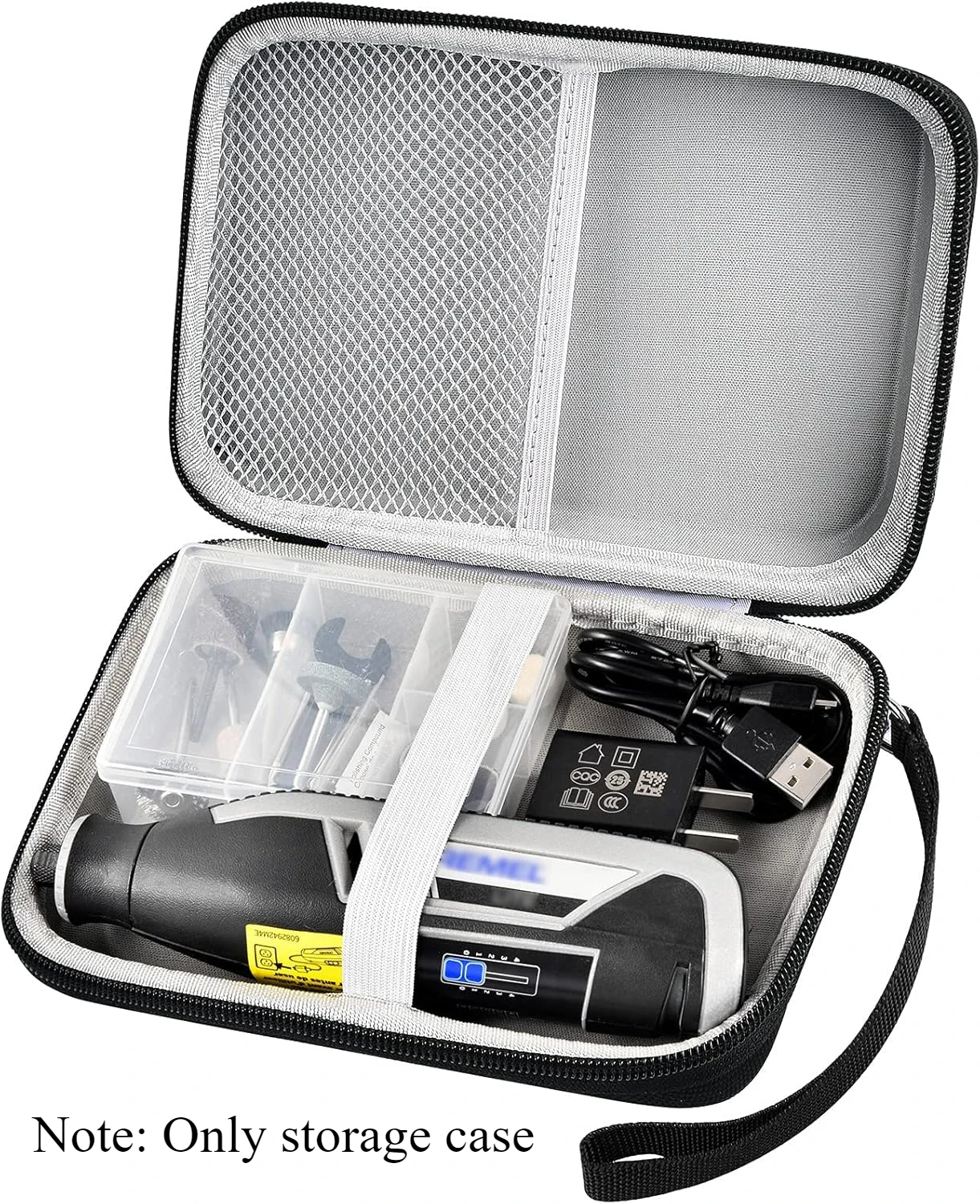 CASE ONLY Case Compatible with Dremel Lite 7760 N/10 4V Multi-Purpose Rotary Tool Kit, Hard Carrying Storage Bag Organizer Fit