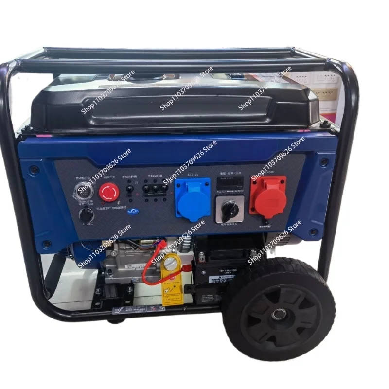 12500 Peak W Portable Generator, Remote Electric Start w/ Auto Choke, Transfer Switch Ready, Gas Powered, CO Sensor