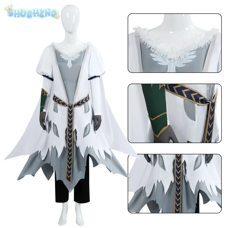 2024 Héra Cosplay Rings Rohirrim Costume Hera Combat suit dress gloves armor waist belt headwear set Halloween fantasy outfit