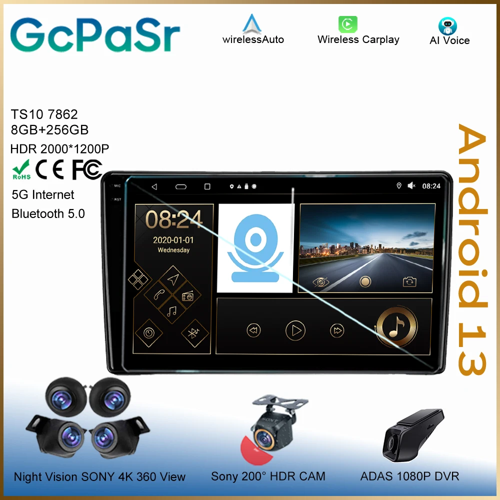 

Android For Nissan Navara D40 2004 - 2010 Carplay Stereo Touch Radio Navigation Player Auto Head Unit Multimedia 7862 Video DVD