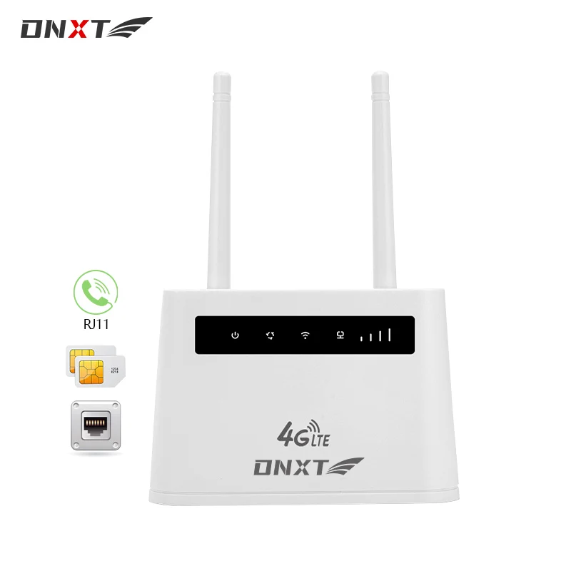 DNXT Wireless 4g WiFi VoLTE 4G Router with Sim Card Slot Portable WiFi Mobile Router RJ11 Voice Call 300Mbps Router Sim Card