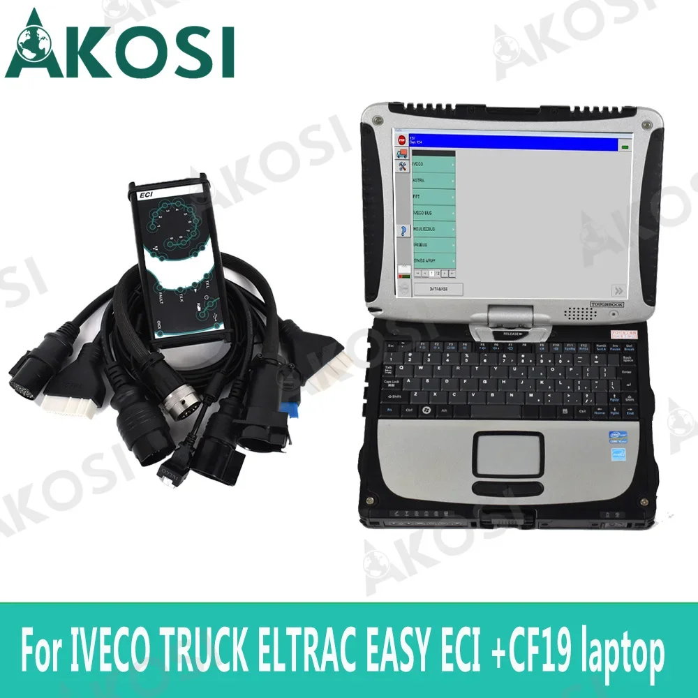 

CF19 CF-19 Laptop Truck Diagnostic Scanner for IVECO ELTRAC EASY with Eltrac 14.1 version Module for IVECO ECI diagnostic tool