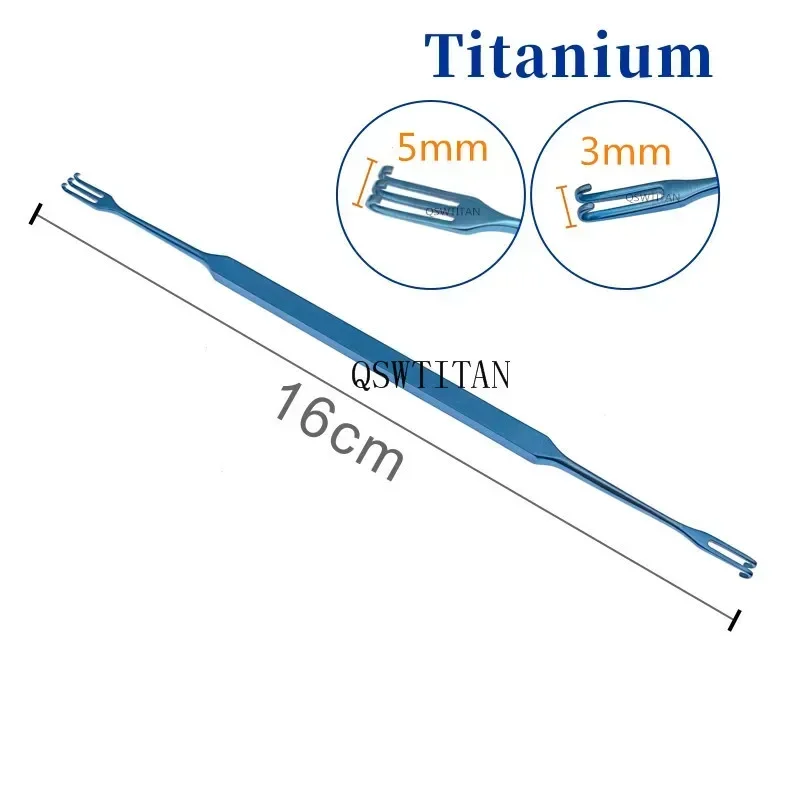 Eyelid Retractor Lacrimal Sac Retractor Rake Double Head Double Claws Orthopedics Instruments comestic surgical tool