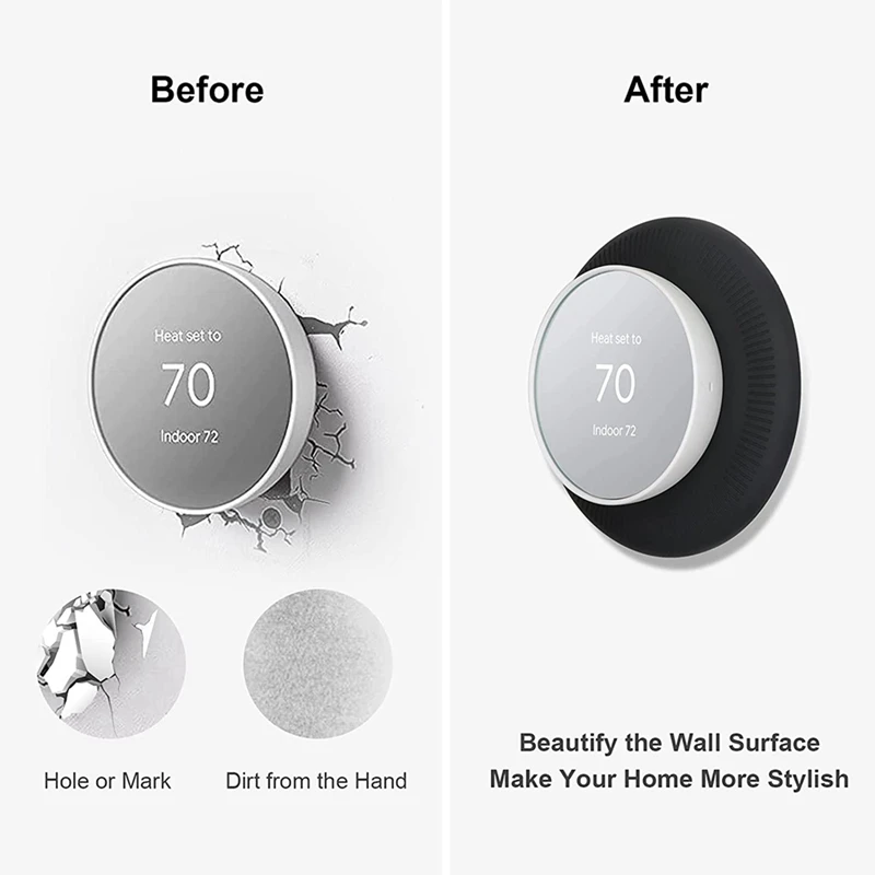 For 2020 Nest Thermostat Nest Thermostat Bracket Siding Cover Silicone Siding Cover Thermostat Back Plate