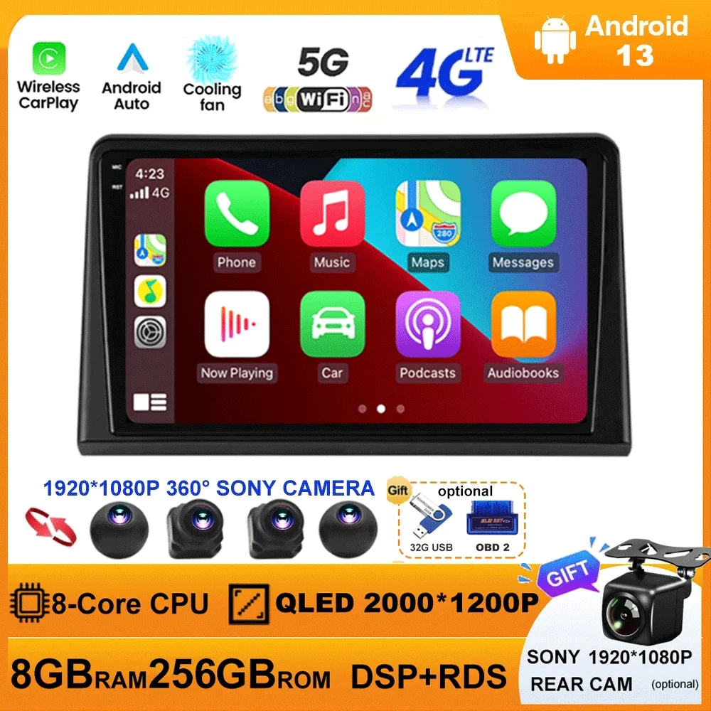 

Android 13 For Hyundai Sonata 7 LF 2017 2018 2019 Car Radio Multimedia Video Player Navigation GPS No 2 Din DVD Carplay