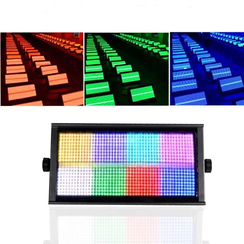 Background Decorate Effect 1000W RGB 3IN1 Segmentation Dj Led Strobe Flash Light Good Use For Home Party KTV Night CLub Show