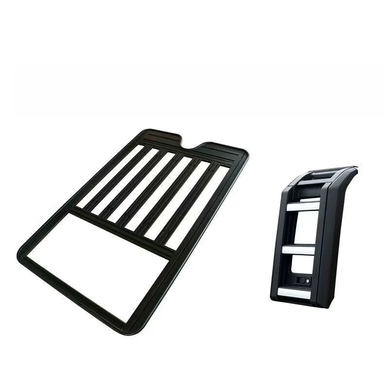 Aluminum Roof Rack Platform With Side Ladder For GWM Tank 500 2023 2024 2025 Offroad Cargo Carrier Luggage Rack Accessories