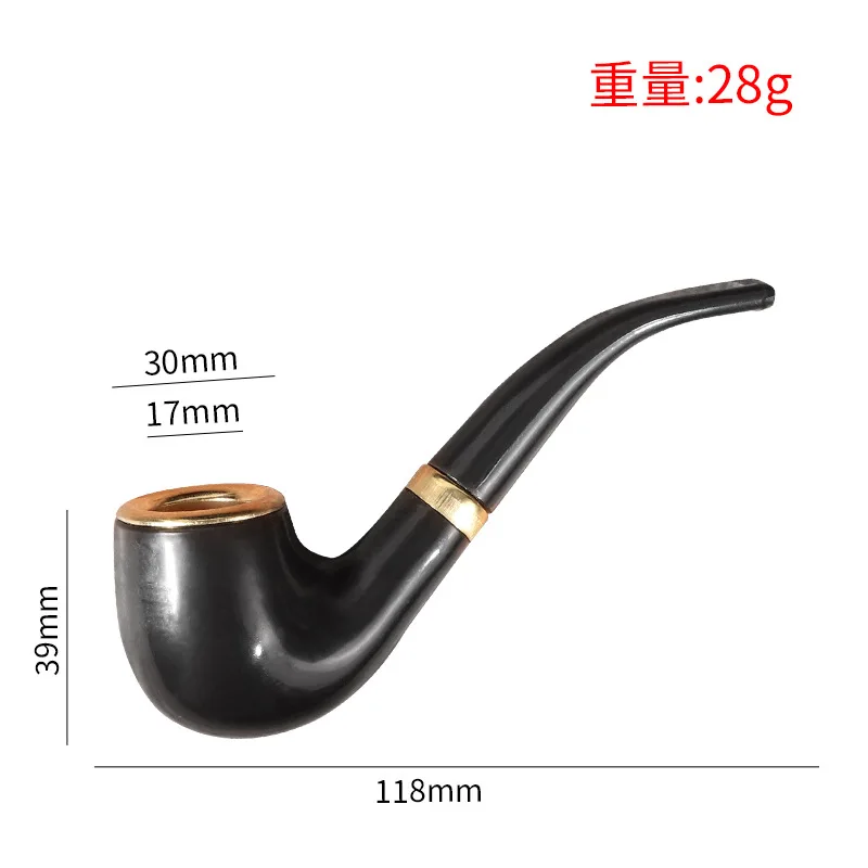 Portable Durable Resin Mini Smoking Pipe Removable and Washable Filter Classic Tobacco Pipe for Smoking Tool Accessories Gifts