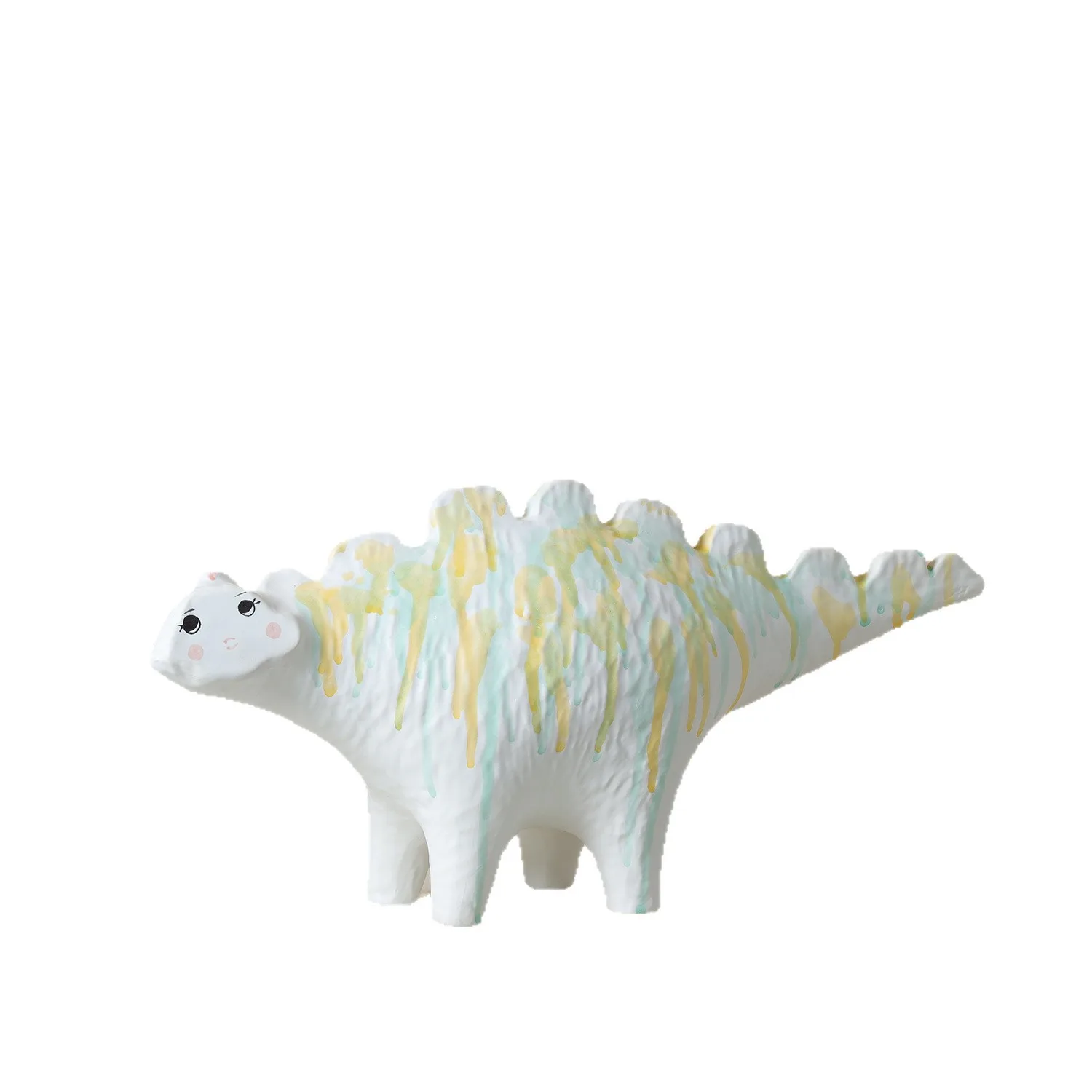 

Modern simple abstract cute painted ceramic dinosaur animal cartoon ornaments home model room children's room accessories