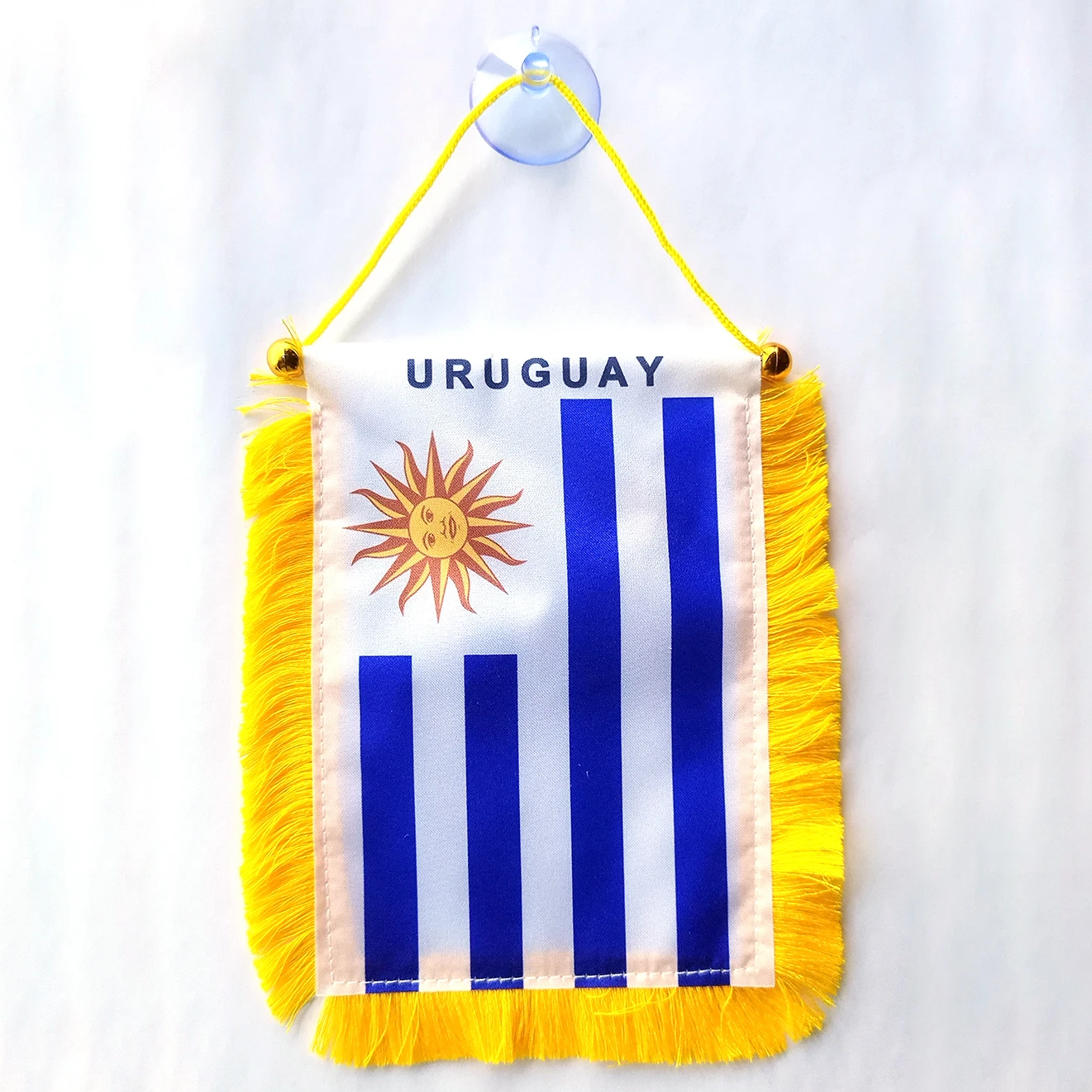 National Flag of Uruguay,  4x6 inch Uruguay Car Window Hanging Flag