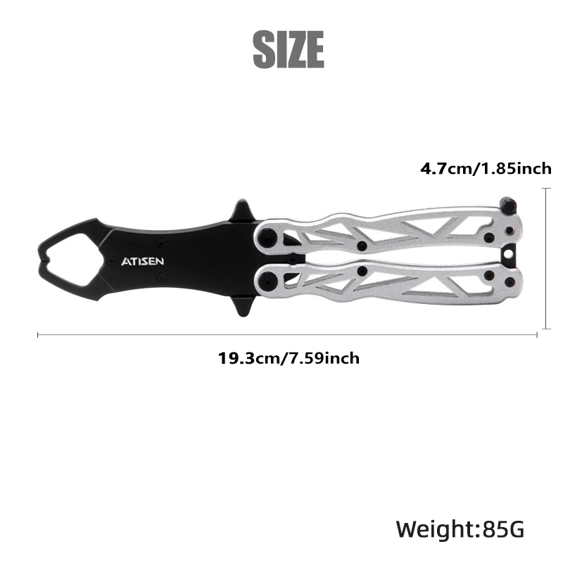 Stainless Steel Fishing Gripper Professional Fishing Lip Grabber Tool, Fish Grabber Clip Fish Control Tackle