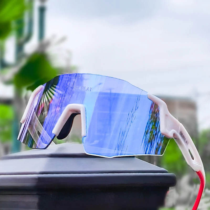 2025 نظارات شمسية رياضية للرجال خفيفة للغاية للدراجات الجبلية نظارات ركوب الدراجات الجبلية للنساء UV400 نظارات ركوب الدراجات الهوائية الضوئية