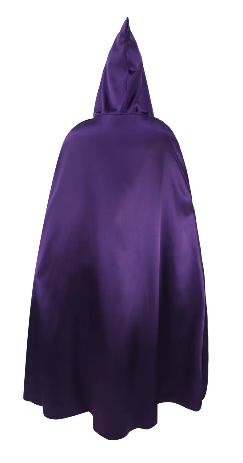 Teen Titans Raven Cosplay Costume Deluxe Jumpsuit Cloak Belt Suit Halloween Uniform for Women XS-3XL