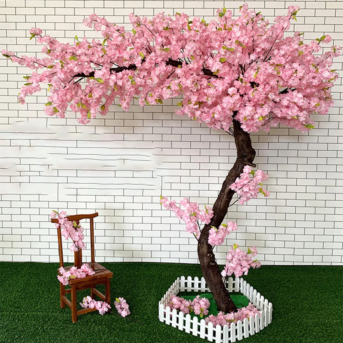 

Simulation Cherry Blossom Fake Tree, Japanese Department of Peach Blossom Wishing Tree, Shopping Malls Indoor Decorative Landsca