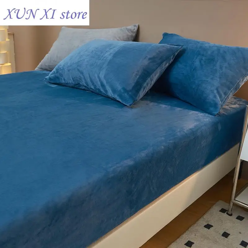 

New Velvet Pillowcase Solid Color Pillowslip funda cojin Rectangle Pillows Cover 48x74cm Cushion Covers 2pcs Pillow Case