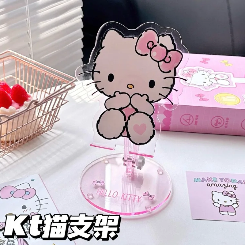 Cute cartoon character Hello Kitty mobile phone stand Laptop tablet boutique desktop stand Lifting and retractable Holiday gift view 4
