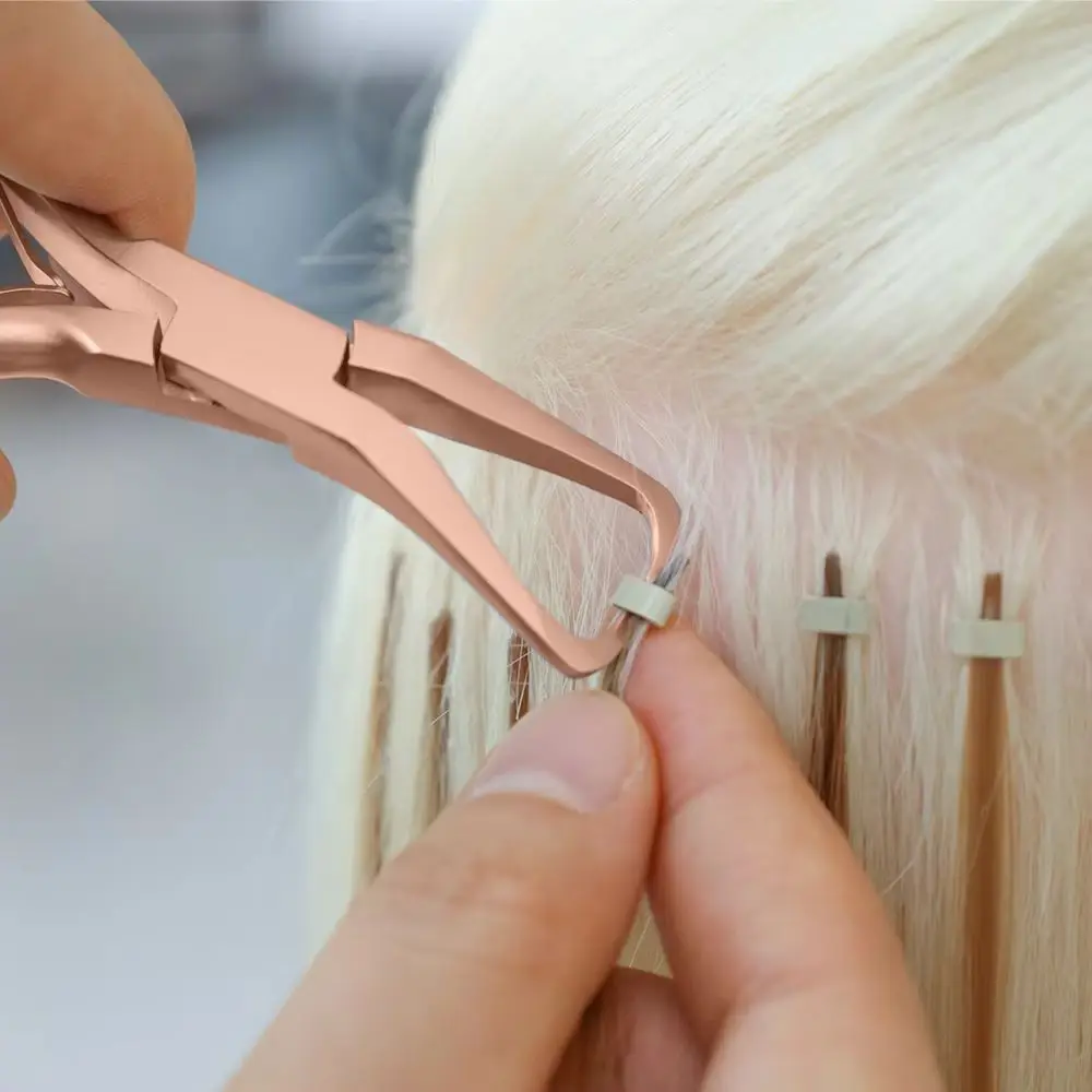 

Профессиональные плоскогубцы для наращивания волос Hair Want, плоскогубцы для удаления бусин Microlink, плоскогубцы для удаления наращенных волос, микрокольцевые бусины