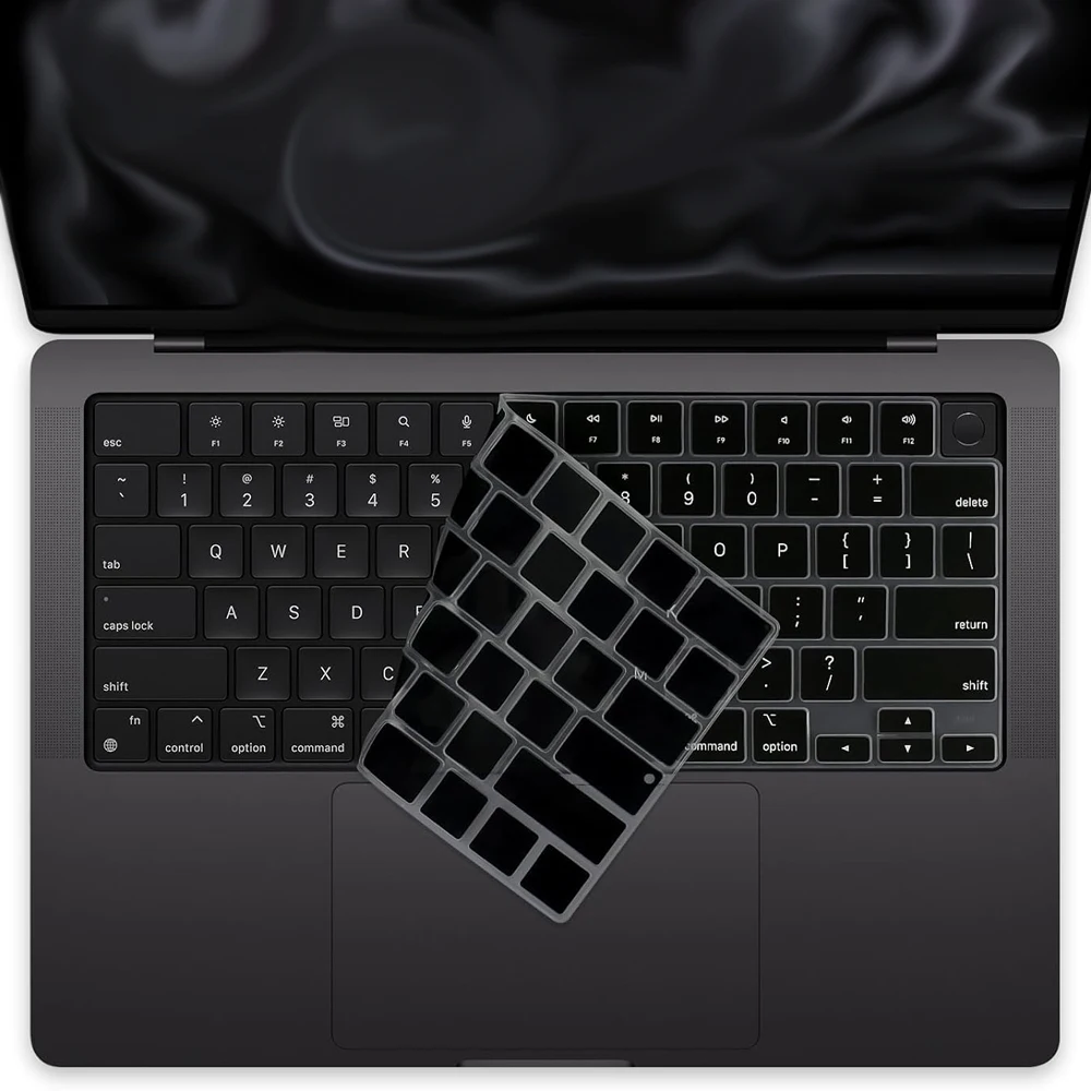 Osłona klawiatury dla 2022-2024 M4 M3/M2/M1Chip Pro 14.2/16 A3401/A3186/A3185/A3112/A3403 MacBook Air 15.2"/13.6" A3113/A3114/A2941