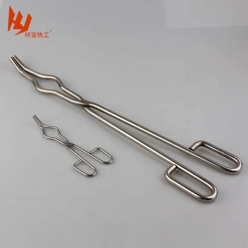 8inch Long Stainless Steel (coated Platinum) Crucible Tongs