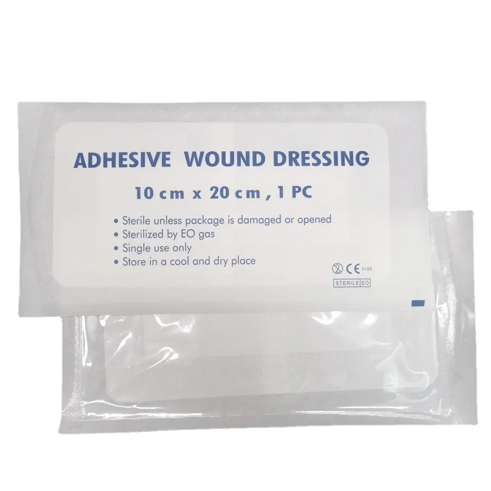 10pcs Non-woven Medical Adhesive Hemostasis Plaster Wounds Dressing Band Aid Bandage Sterilization Wound First Aid Tool