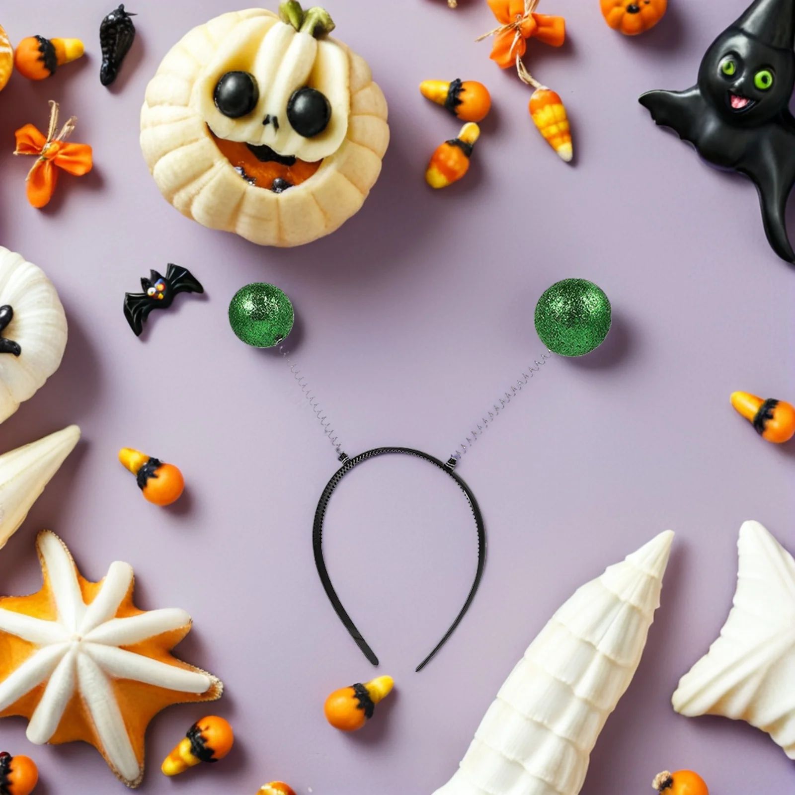 Alien Headband Glasses Set Rainbow Lens Costume Accessories Party Props Lightweight Comfortable Chic Unique Fun