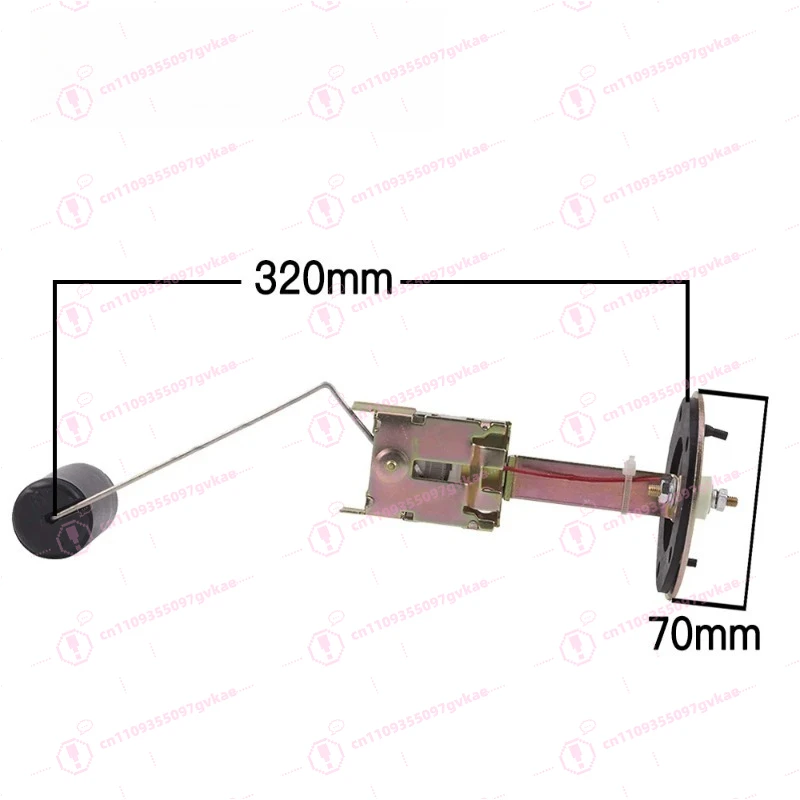 90Mm-480mm Fuel Sensor Fuel Float Diesel Generator Set Partial Resistance Liquid Level Sensor