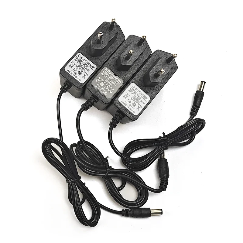 16.8V 1A 2A Lithium Battery Charger Charging Power Supply Adapter Universal Converter 220V AC DC 16.8V 5.5*2.1MM EU US Plug