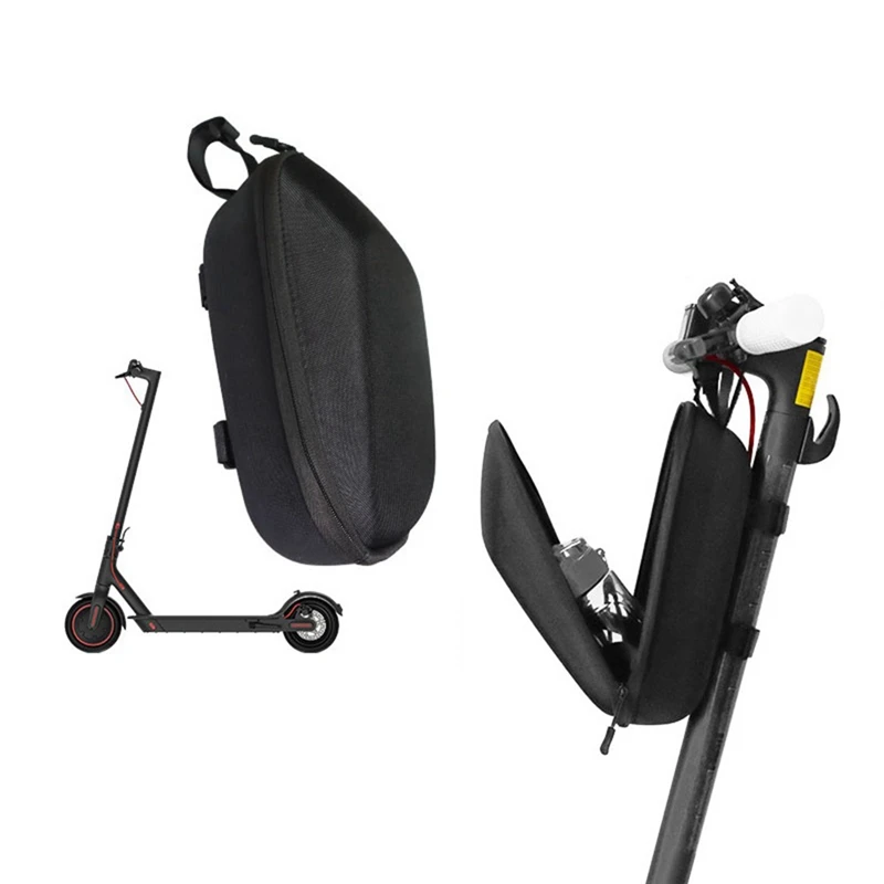 Bolsa de gancho frontal para patinete eléctrico, carcasa dura impermeable, accesorios para Scooter