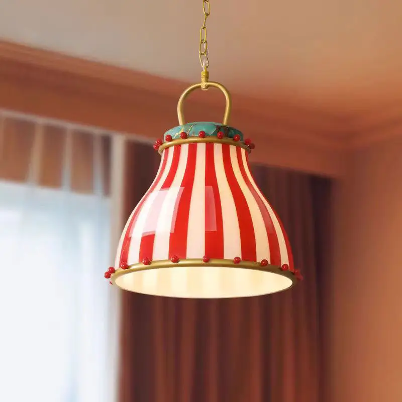 

Circus Fantasy Creative Glazed Glass Lampshade Bar Decoration Lighting French Birdcage Countryside