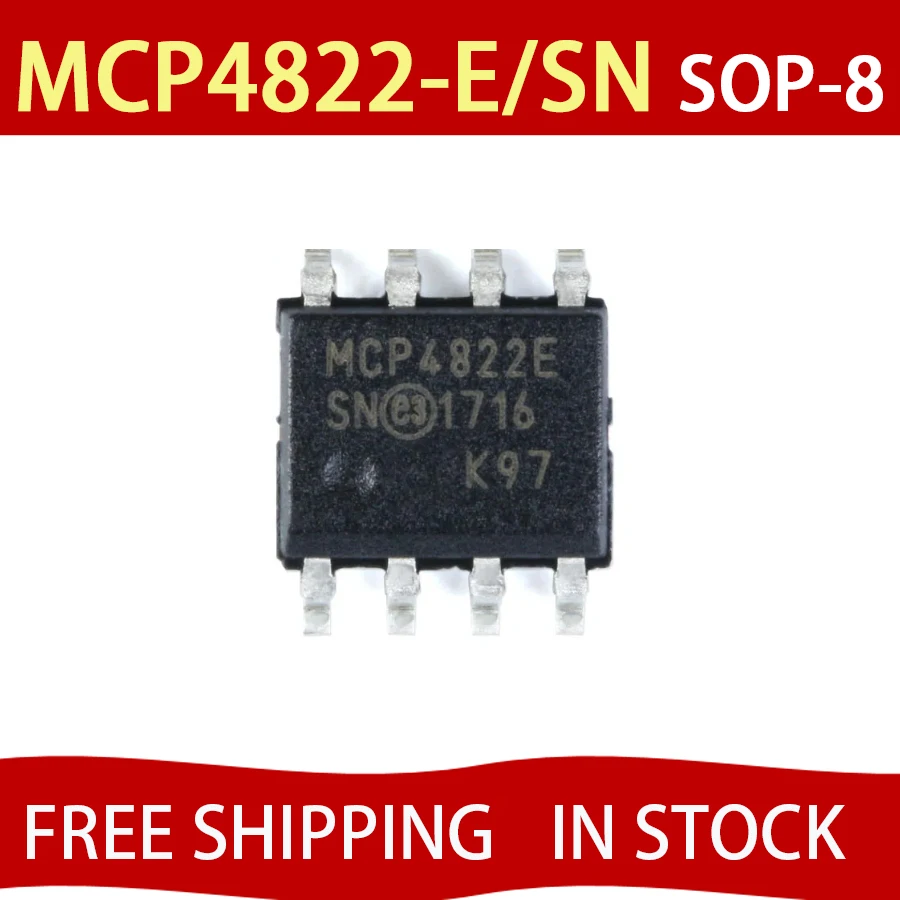 5PCS MCP4822 4822-E… - image