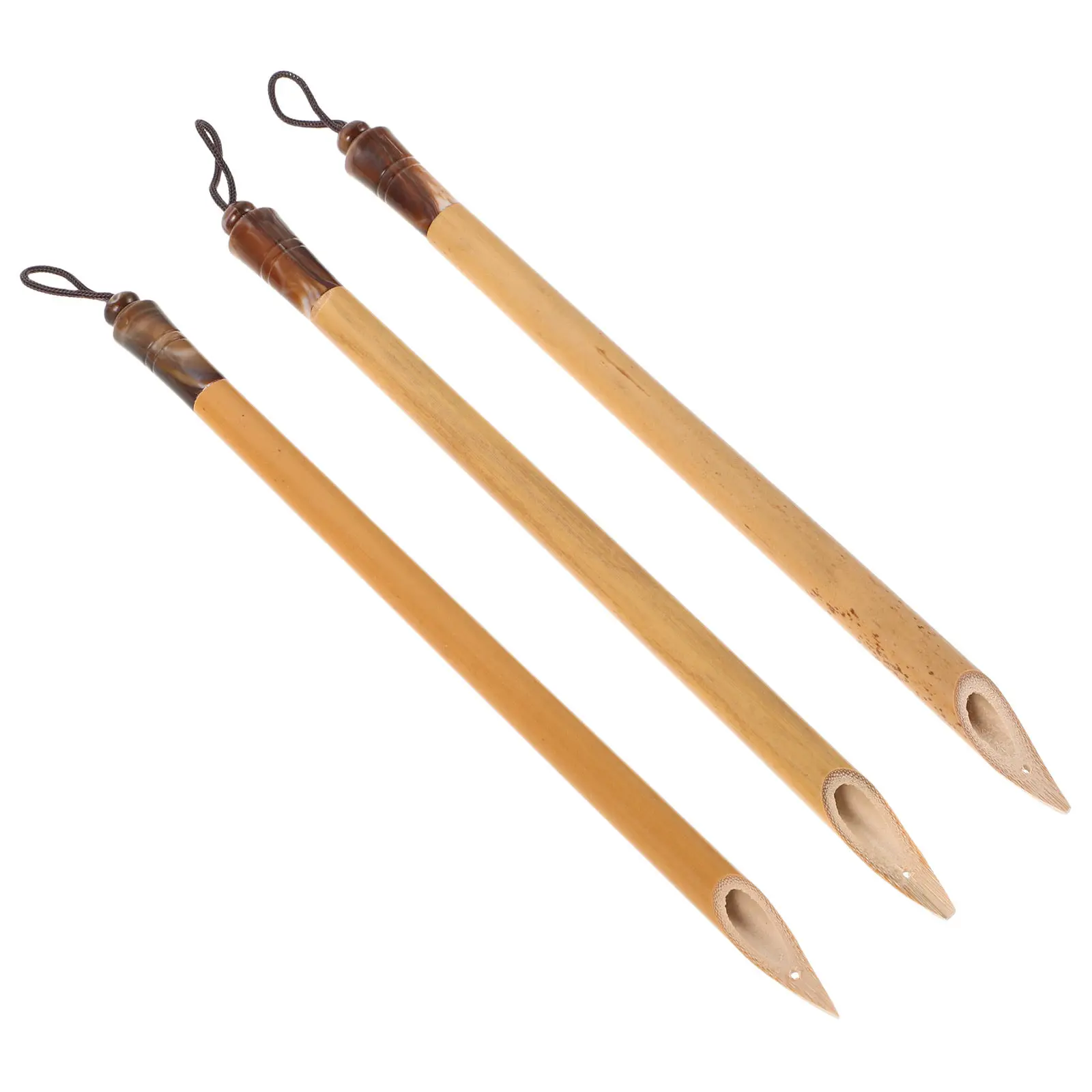 

3Pcs Calligraphy Dip Pen Bamboo Flat Tip Traditional Writing Drawing Painting Pottery Sculpture Supplies