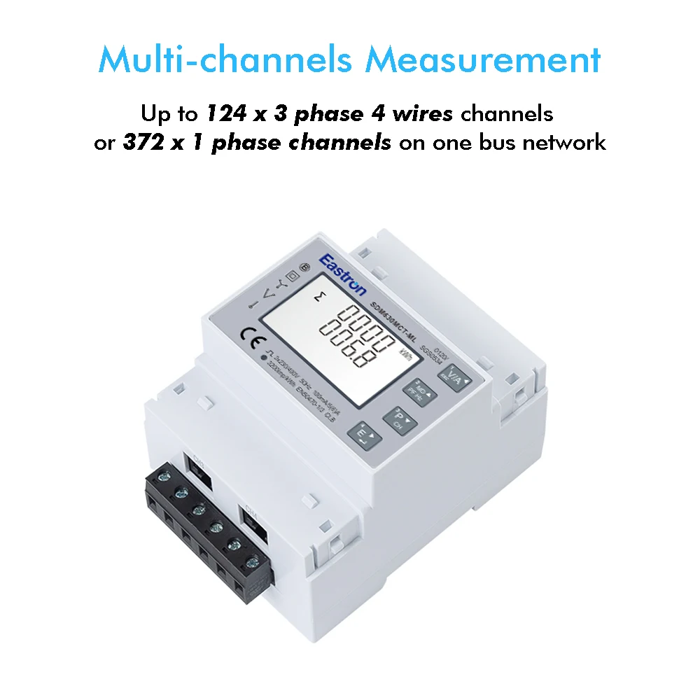 2026.78EASTRON SDM630MCT-ML-TCP Remote Reading Modbus TCP/IP SCADA System Meter