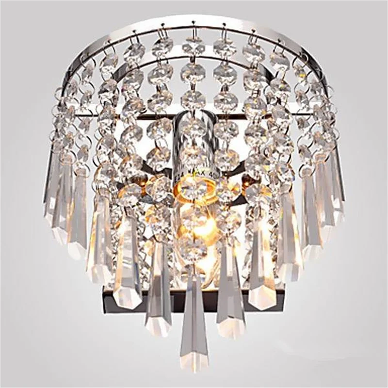 Modern Crystal Chandelier Fixture E14 LED Wall Lamps