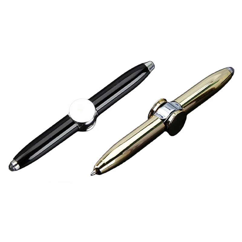 Spinning Pen, Pen With LED Light, Writing Tool,Illuminated Tip Pen, Ballpoint Pen For Lighting For Writing In The Dark Durable C