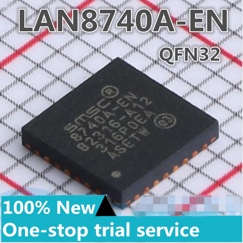 

5-100PCS LAN8740A-EN LAN8740AI-EN QFN32 PHY Transceiver Ethernet transceiver chip MICROCHIP new original authentic