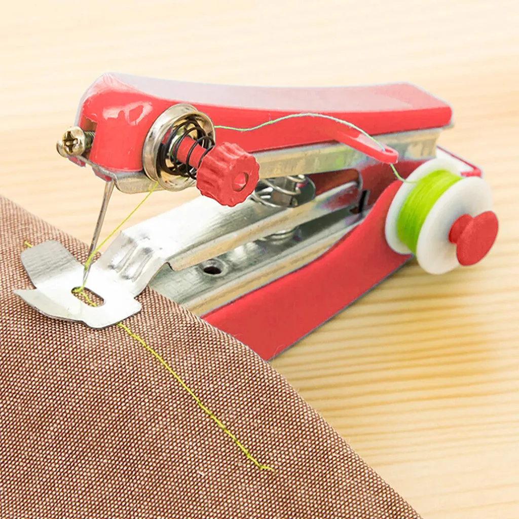 Máquina de coser Manual, Mini máquinas de puntadas inalámbricas portátiles, útiles para bricolaje, ropa para el hogar, accesorios de herramientas de mano de cuero