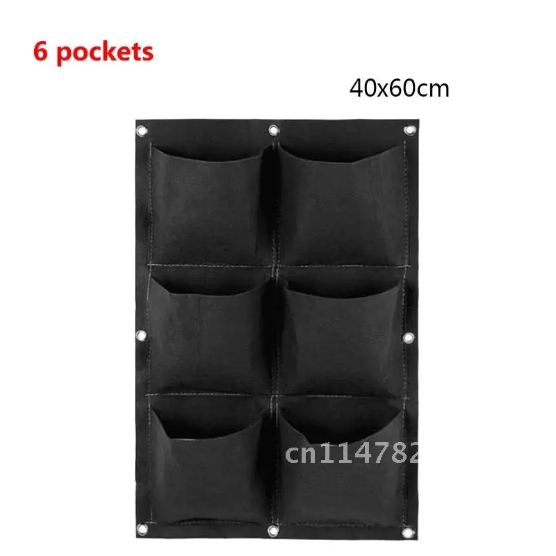 Growing Bags Wall Hanging Planter Seedling Pockets Vertical Garden Living Garden Bag Vegetable Planter Green Grow Bags Planter