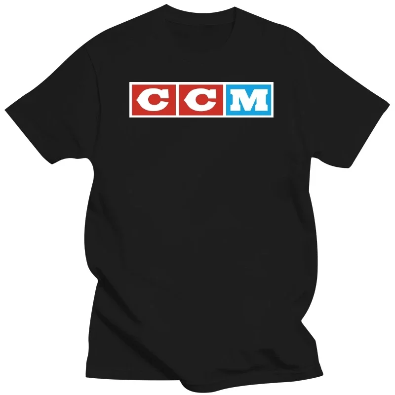 Cotton Tshirt mens summer Tops Ccm Logo Hockey Man T-Shirt men cotton tshirt Man Brand T-shirt Bigger size