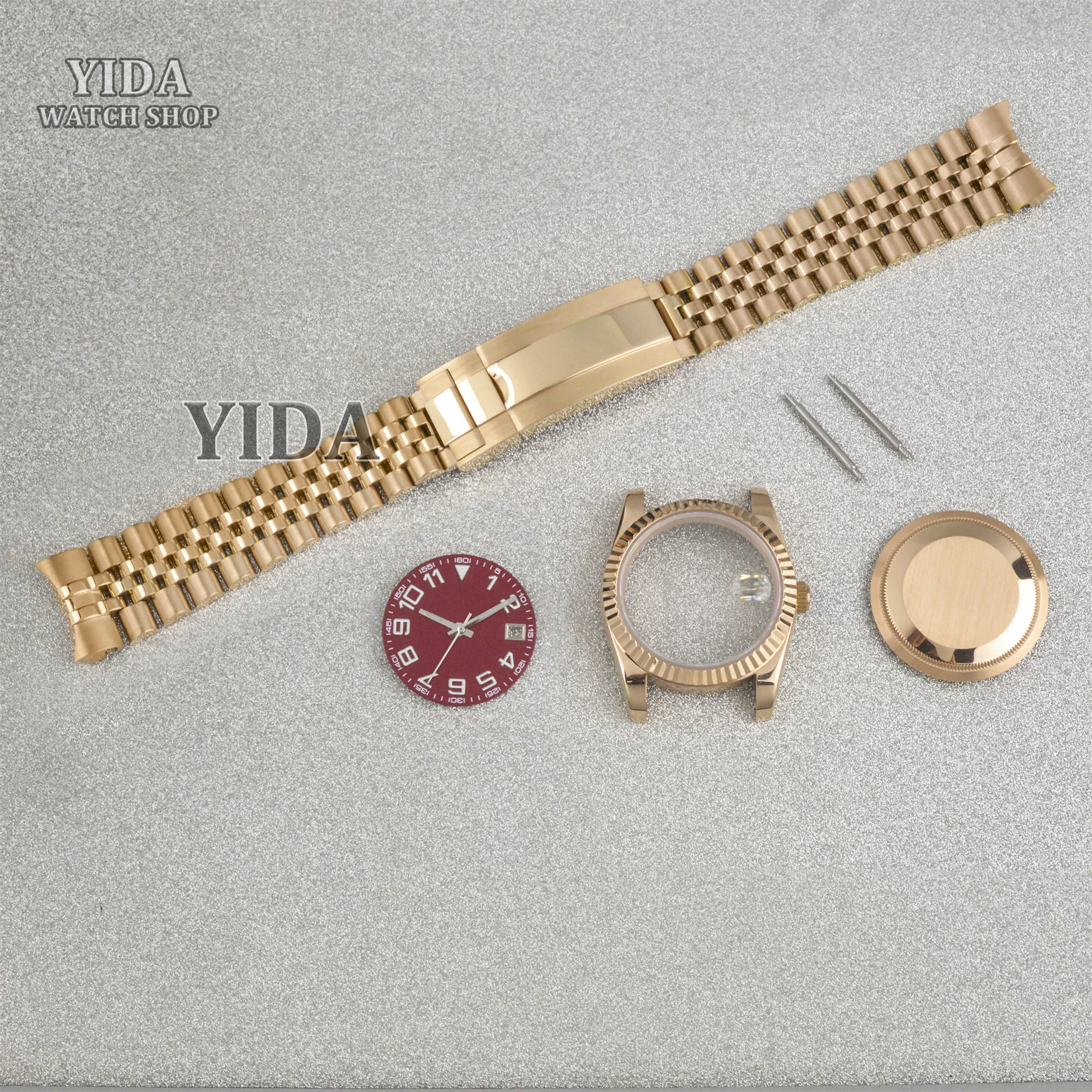 Высококачественный корпус часов Oyster Datejust с сапфировым стеклом, ремешок из нержавеющей стали, циферблат, стрелка для NH35 NhH36, автоматический механизм