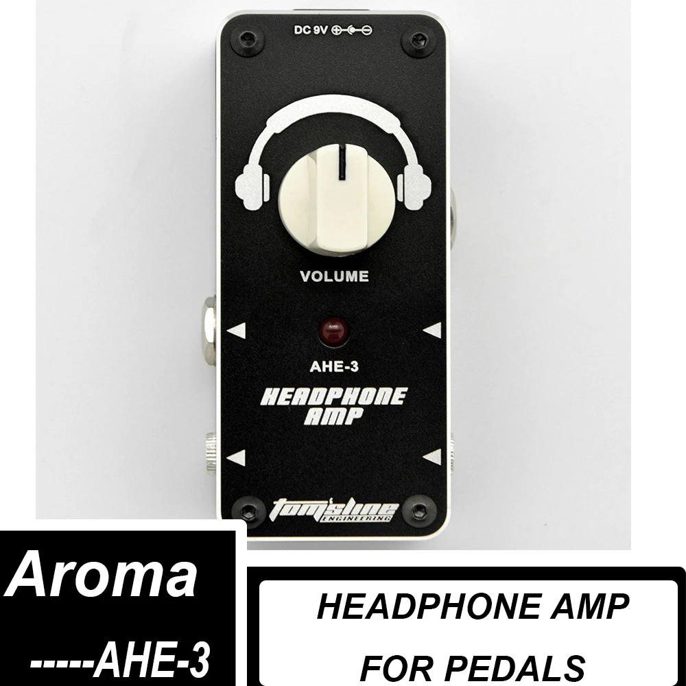 

AROMA AHE-3 Guitar Effects Headphone AMP Electric Guitar Effect Pedal Headphone Conversion True Bypass Guitar Accessories