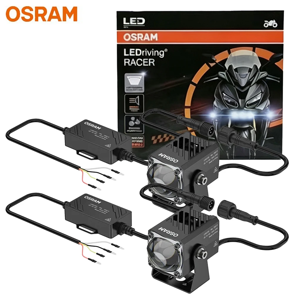 OSRAM LED Motor High Low Beam OS-L1 LEDriving Racer HB LB Motorcycle Projector Lens Headlight Fog Bulbs Retrofit LEDs LDS01BC,2X