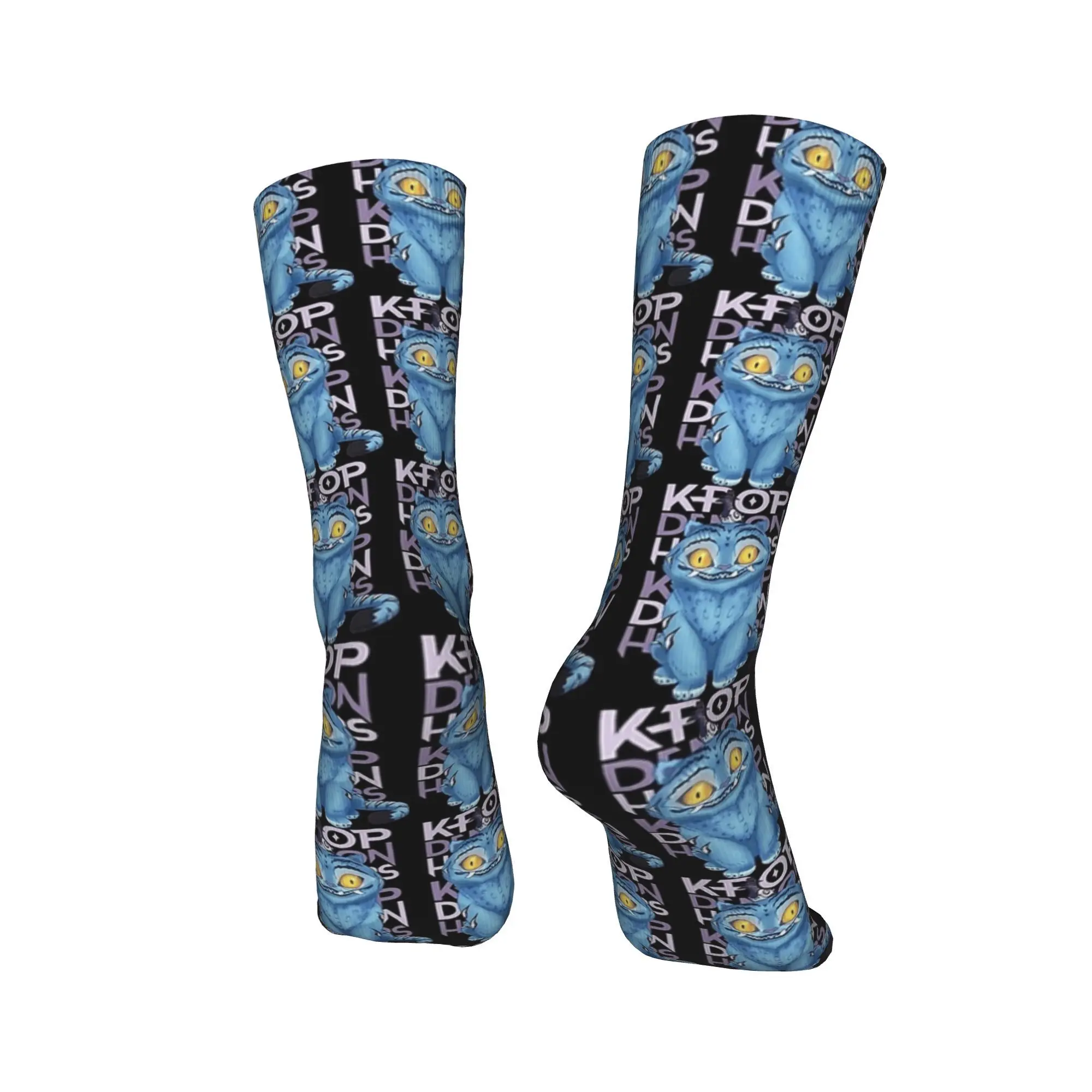 タイガーブルー KPop 悪魔ハンターストッキングトレンディな靴下カップル快適な靴下秋のランニングスポーツパターンアンチスキッドソックス