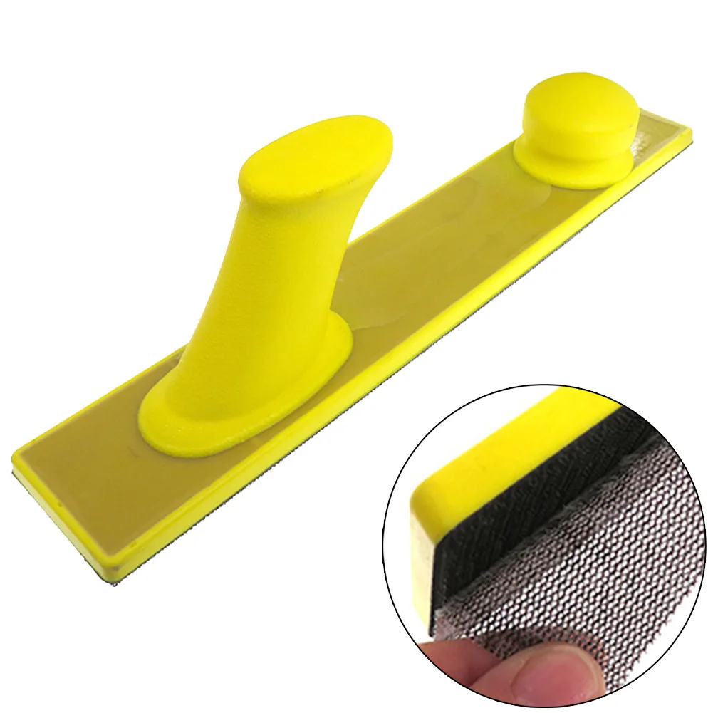 

1pc 70x390mm Self Sandpaper Polishing Hand Push Board Rectangle Grinding Tray For Home DIY Polishing Sanding