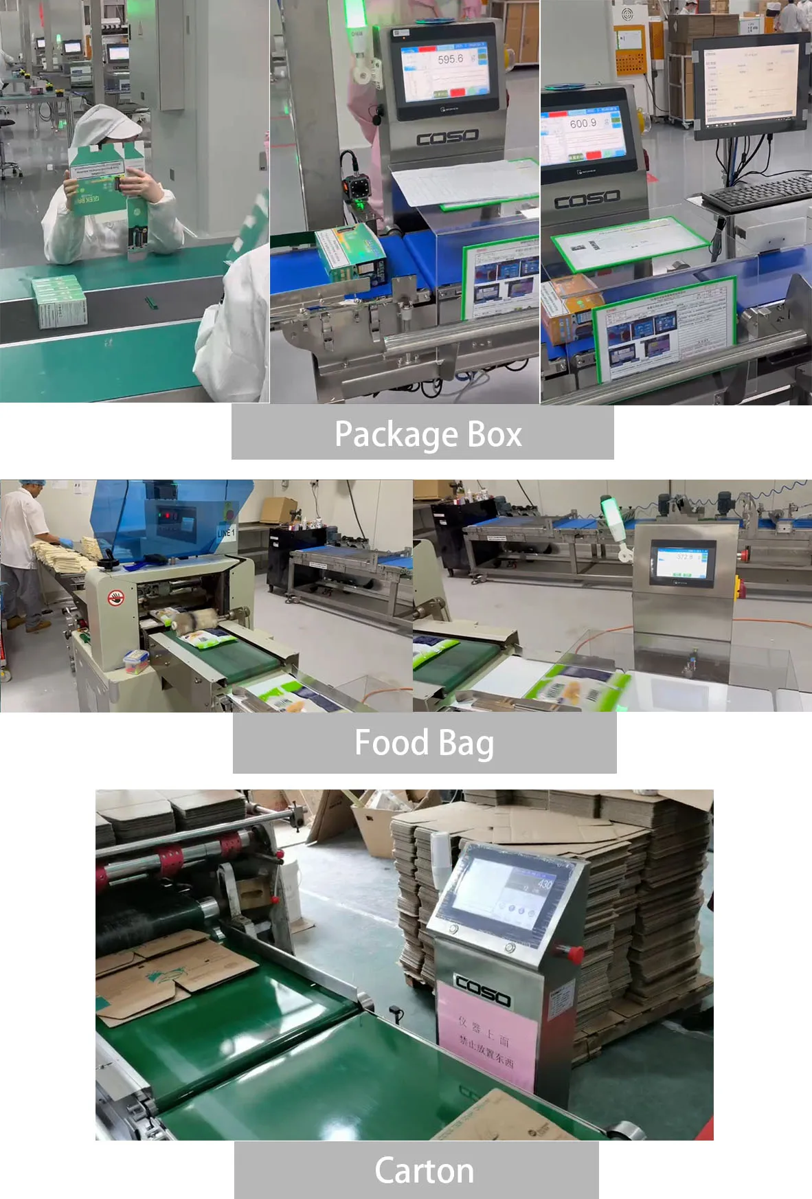 Picture 6: Single-zone Checkweigher with Rodless Cylinder Rejection for Boxed Products Pasta and Toilet Paper